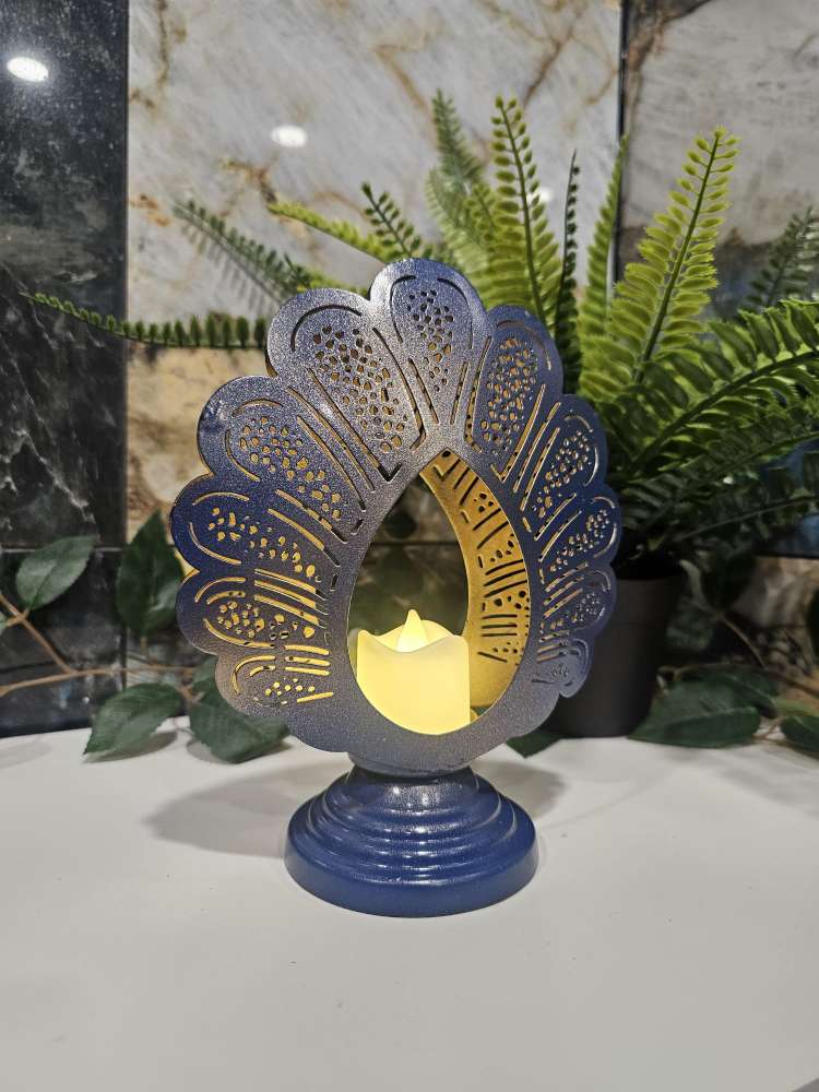 Blue Peacock Lantern