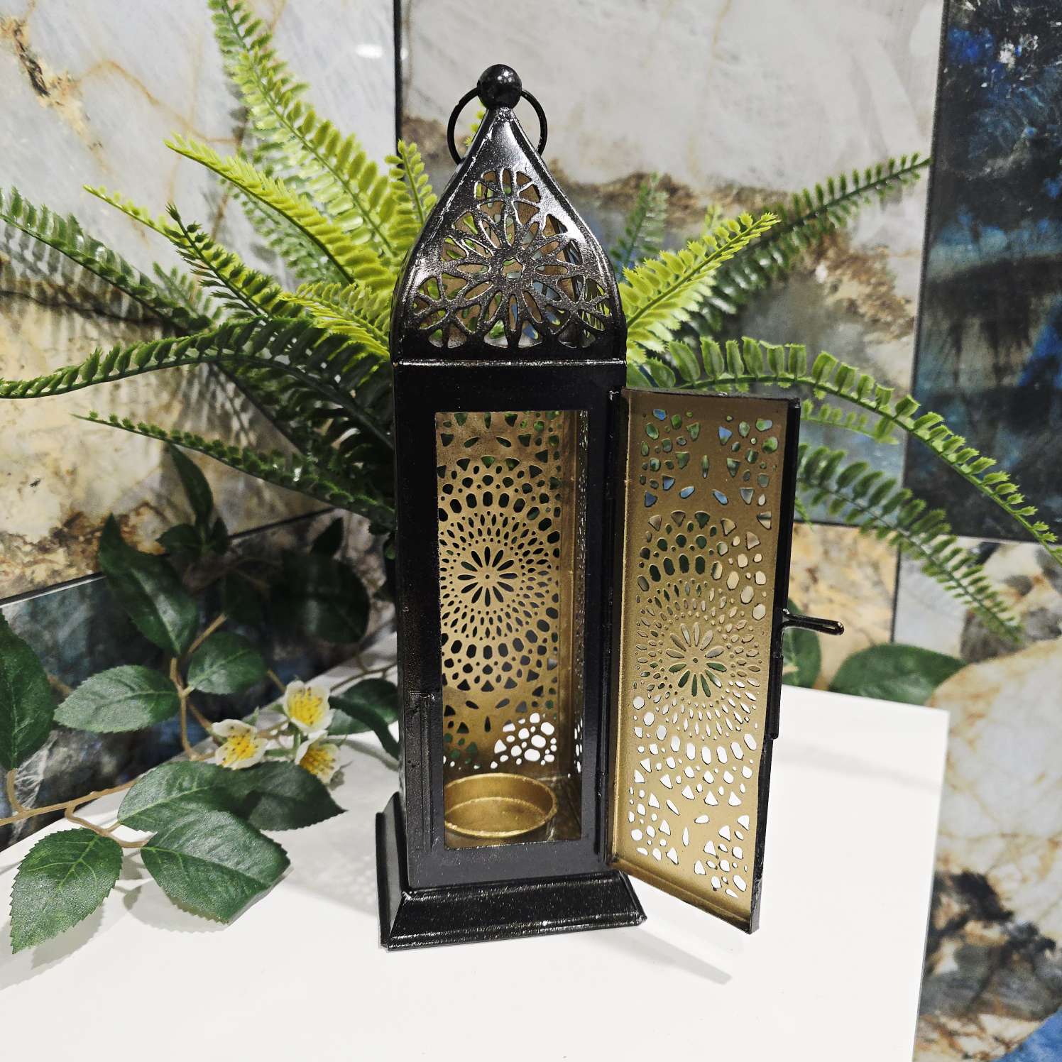 Daisy Lantern - Black Gold