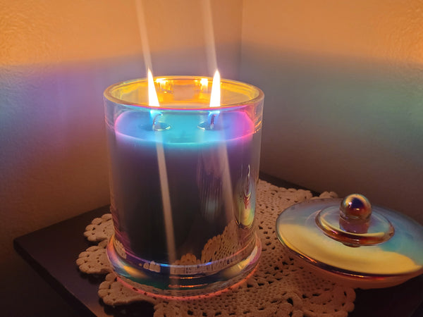Harlequin Rainbow Candle - Extra Large