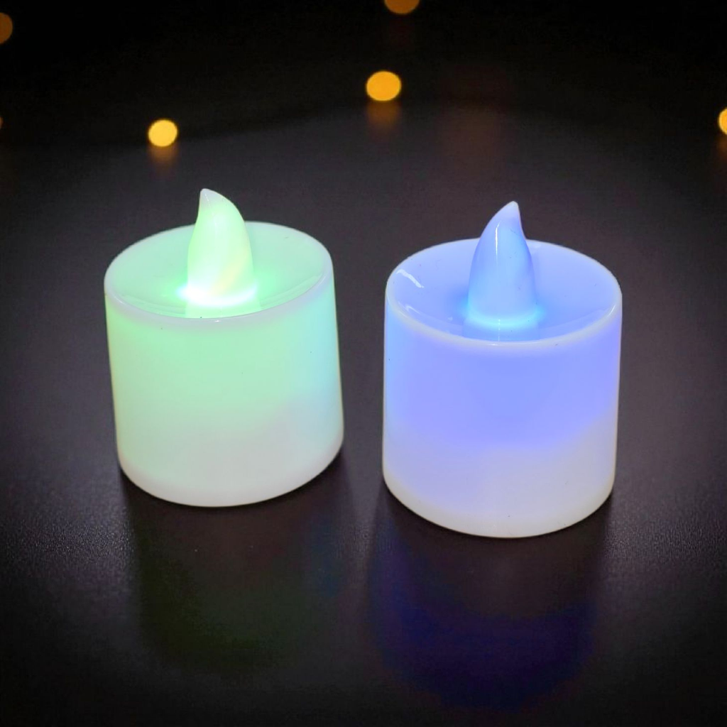 Multi Coloured Tall Tea lights