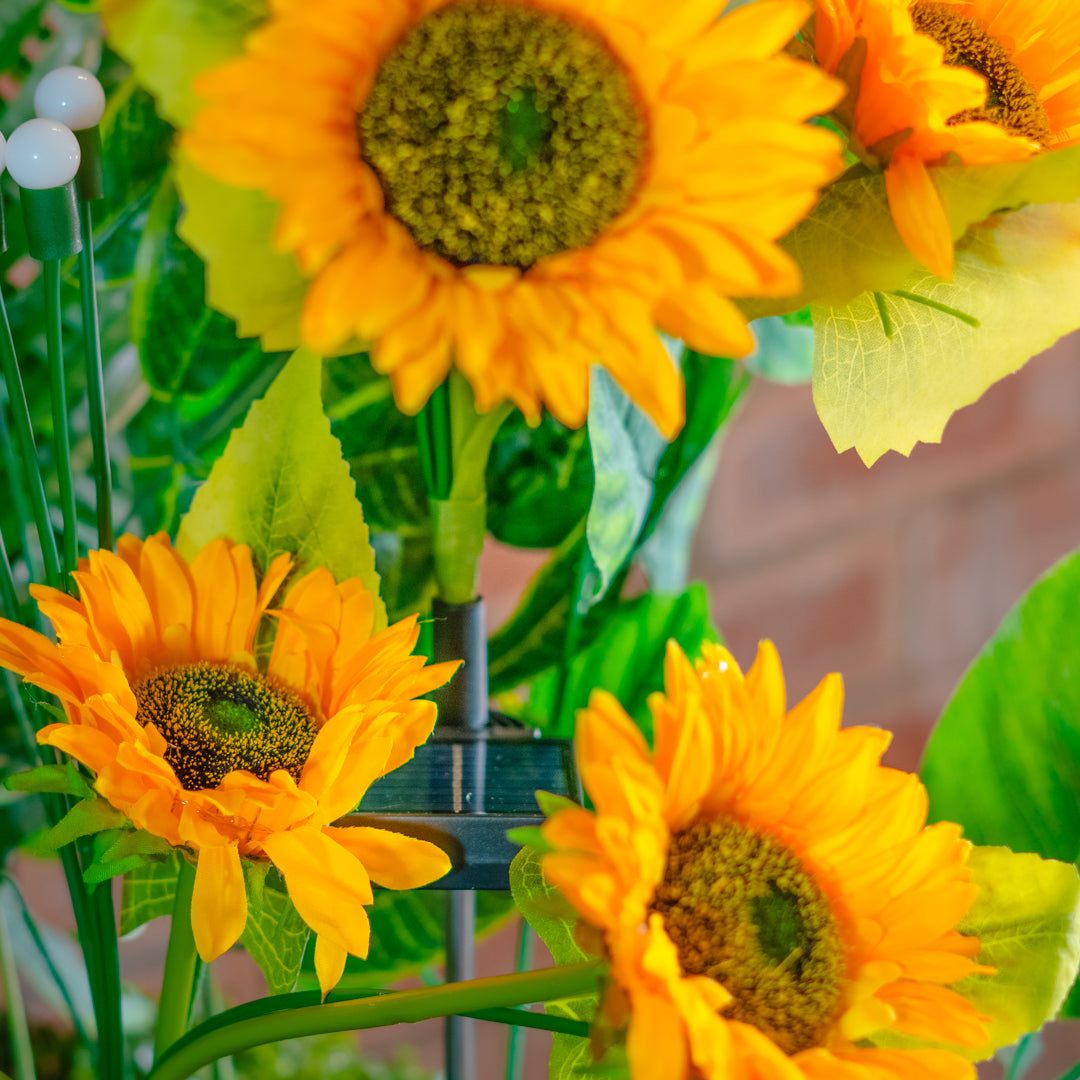 Solar Artificial Sunflower 35-50cm | Yellow Flowers