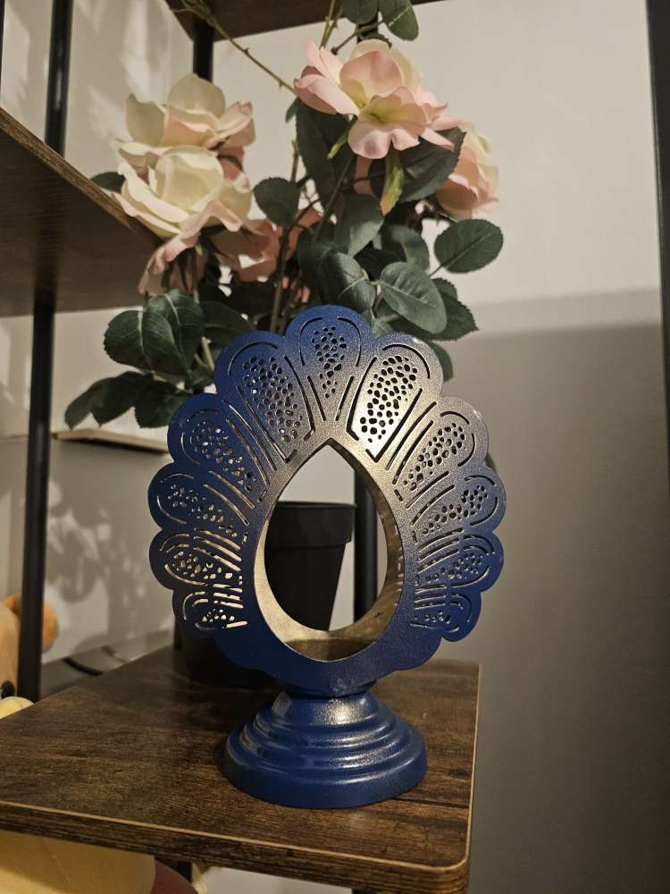 Blue Peacock Lantern