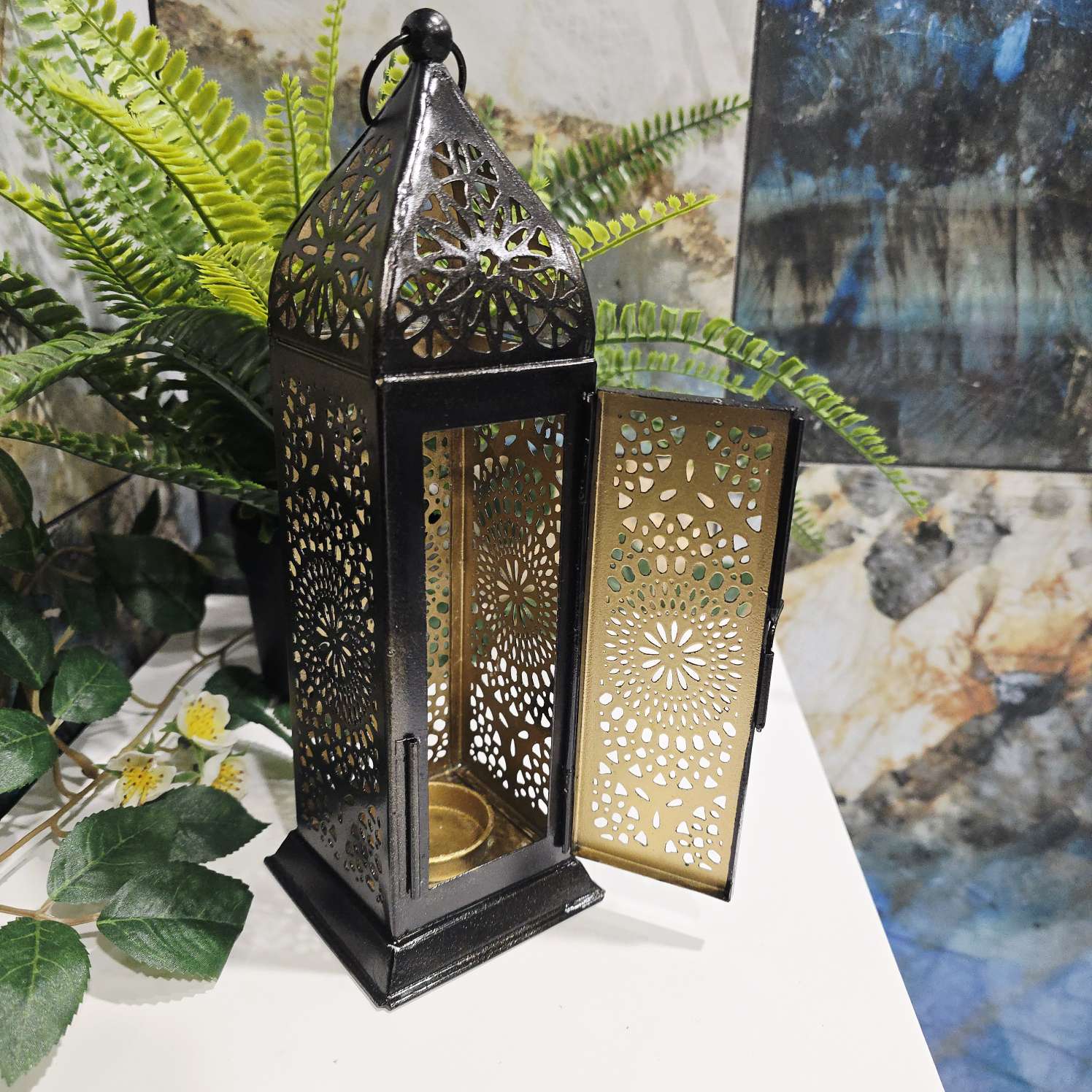 Daisy Lantern - Black Gold