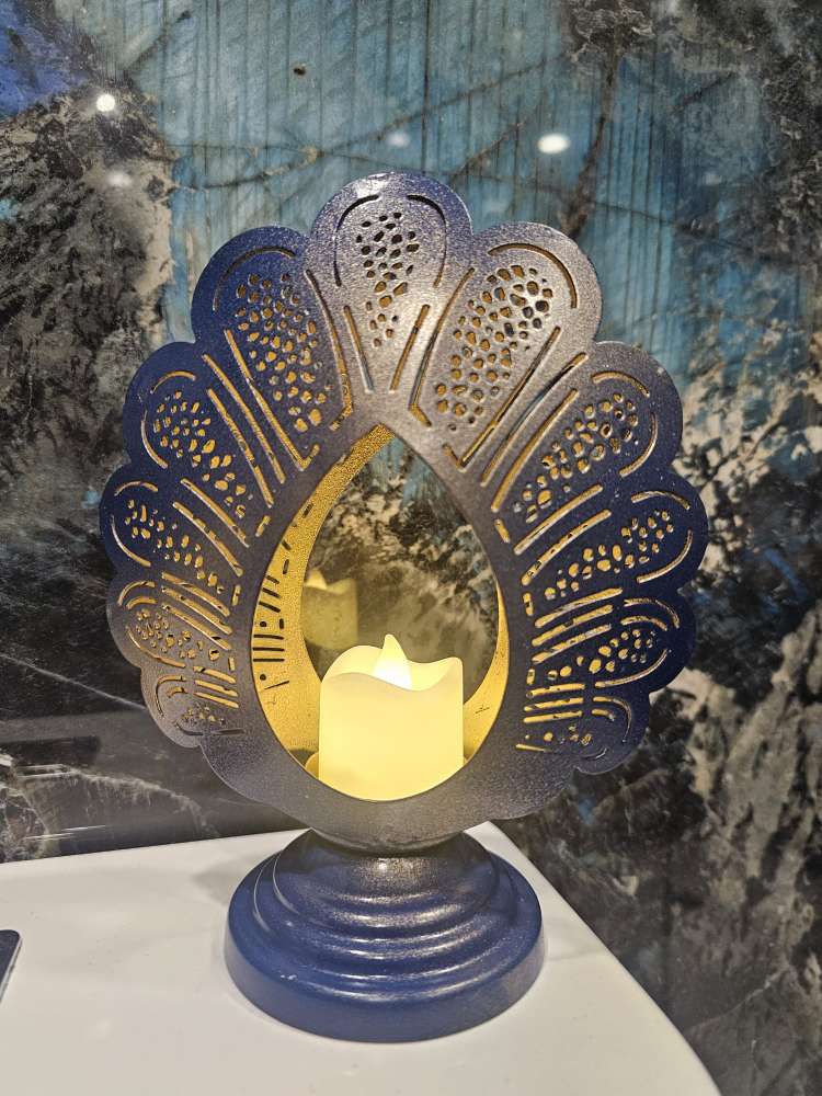 Blue Peacock Lantern