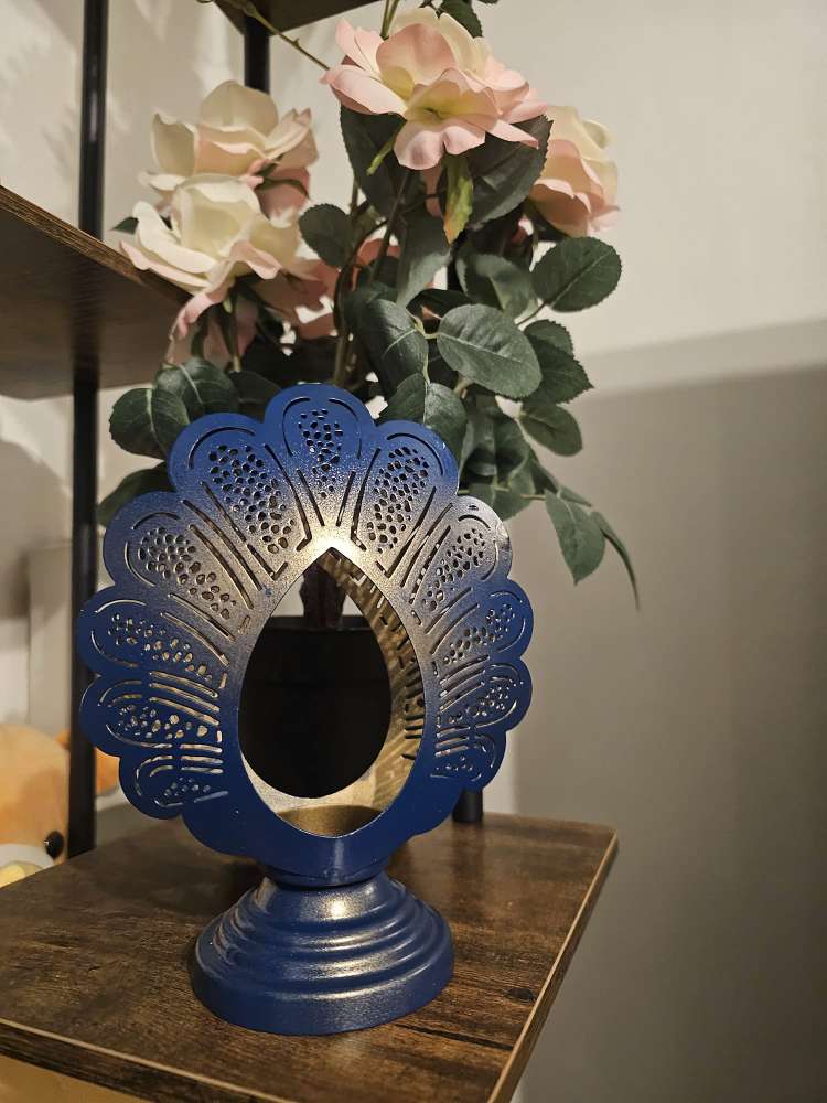 Blue Peacock Lantern